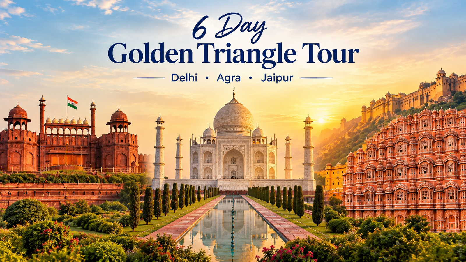 6 Day Golden Triangle Tour Itinerary for Delhi, Agra and Jaipur